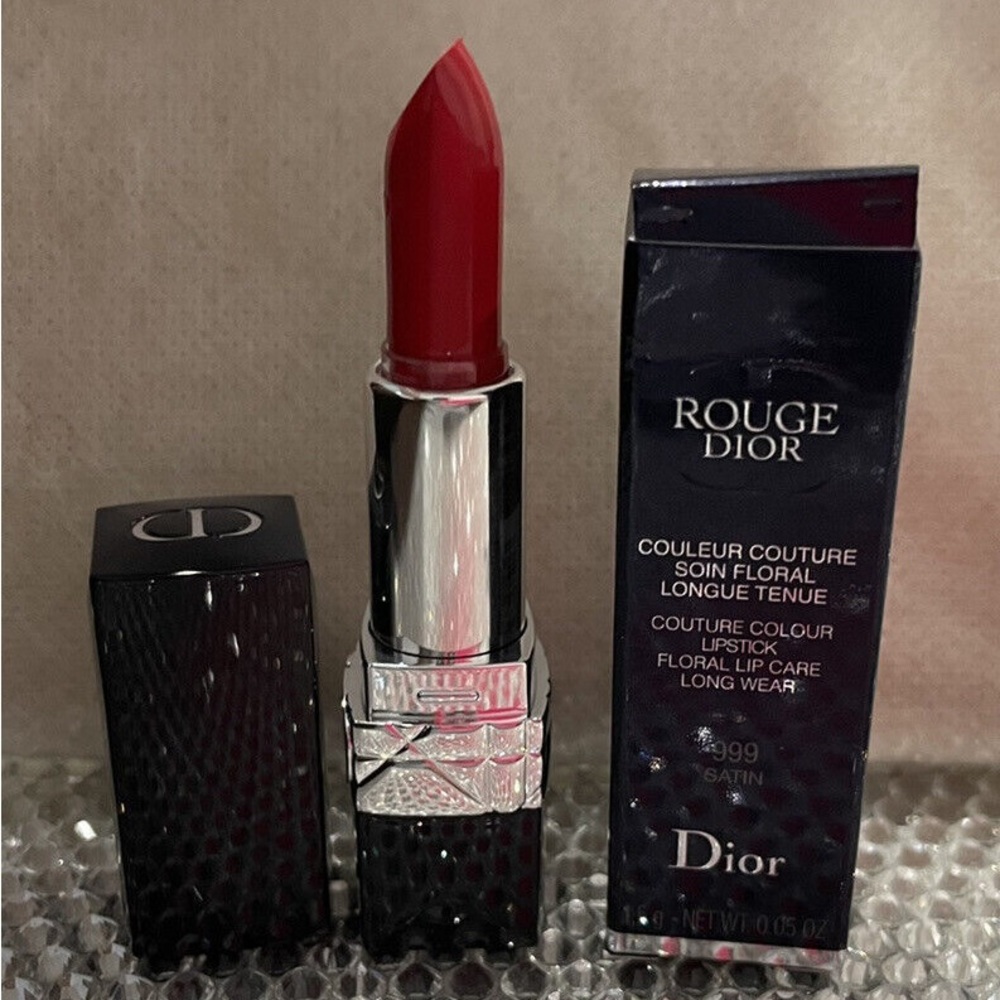 Rouge Dior Refillable Lipstick in 999 Satin Finish